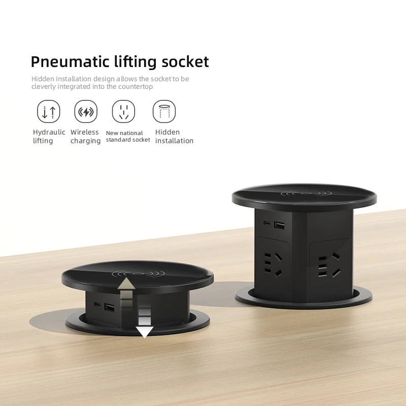 Tomada de Elevação Hidráulica Herepow Porta de Carga sem Fio Eletrodoméstico Adaptador de Plugue Padrão Universal Ip55 Usb Tipo-c au cn us uk