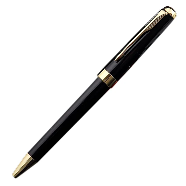 STONEGO Metal Ballpoint Pen, Black Ink Medium Point 1.0mm Smooth Writing Retractable Ball Point Pen Business Signature Pen 1