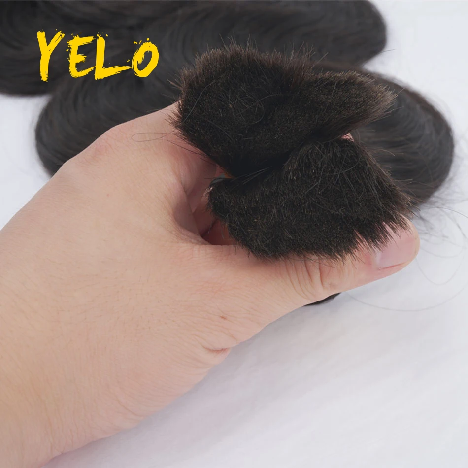 Body Wave Bulk Human Hair For Braiding Brazilian Natural Shades Hair Extensions No Weft Remy Human Weaving 1Pc 14-28 Inch