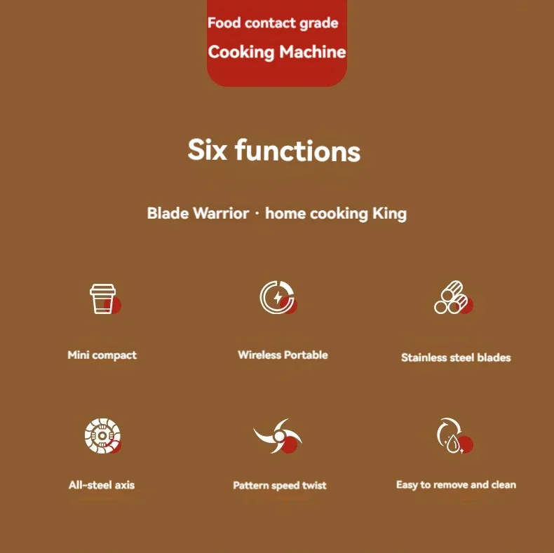 Description Picture 3 of itemHot Sale Mini Electric Garlic Chopper100ml Kitchen Tool Portable Cordless USB Charging Meat Grinder Food Onion Vegetable Chopper