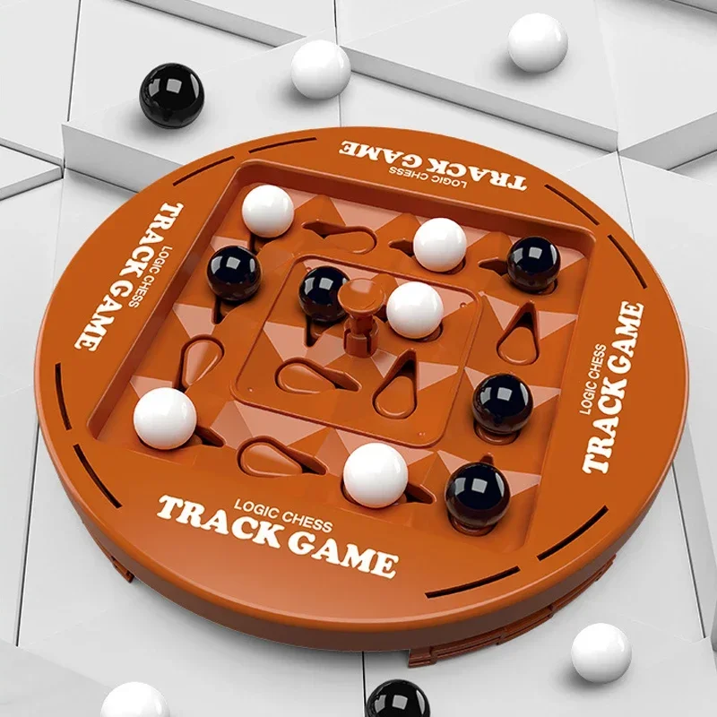 Logic Chess Track Game Educational Toy Track Chess Game Four In A Row Game Fun Table Top 2 Players Puzzle Board Set 4