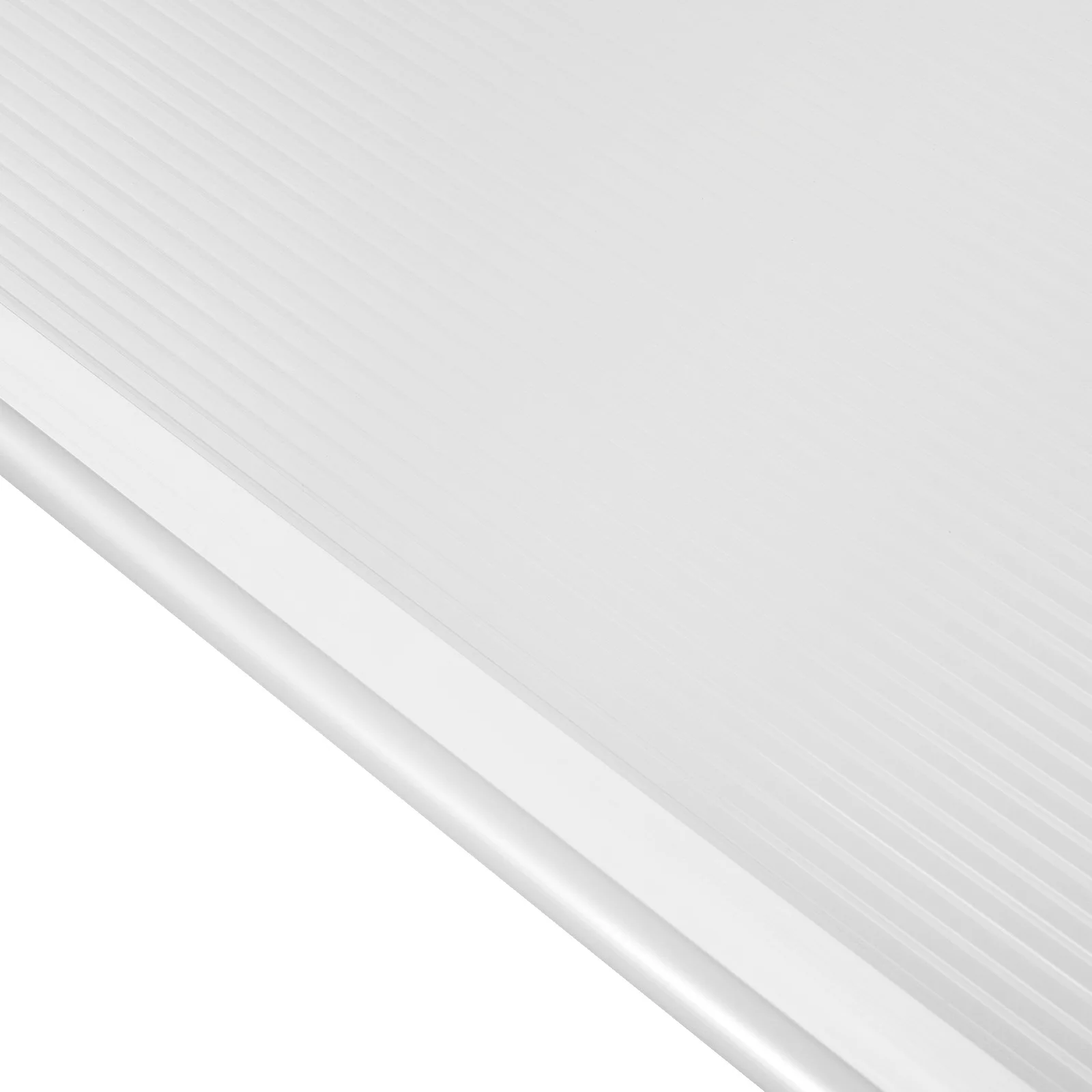 Vordach für Haustür, Überdachung, Veranda-Abdeckung, Fünfeckiges Vordach mit PC-Windschutzplatte 90x150cm für Terrasse, Balkon und Garagentor – Detail 11