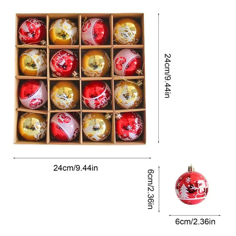 21 Styles Foam Christmas Balls Xmas Tree Hanging Ball Ornaments