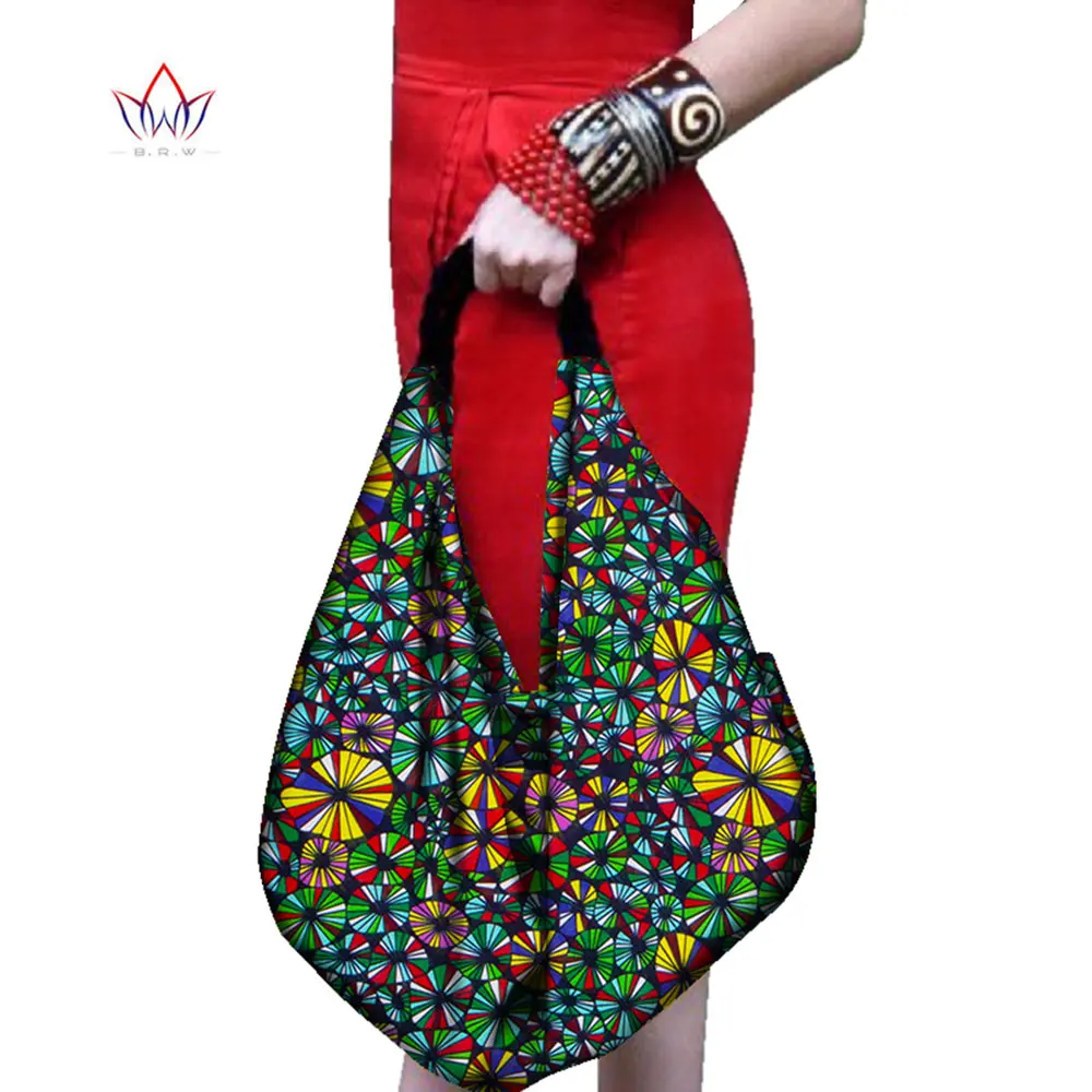 

African Handbags For Women 2023 Big Shoulder Handmade Canvas Handbag New Fashion Reusable Shopping Bags Women Big Bag WYA080