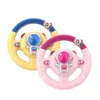 Children's simulation steering wheel co pilot toy car mounted early education learning machine puzzle toy 1