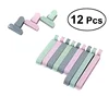 12Pcs/set Bag Plastic Clips Househould Snack Storage Bag Sealer Kitchen Mini Vacuum Sealer Clamp Food Clip Bag Seal Tool 1