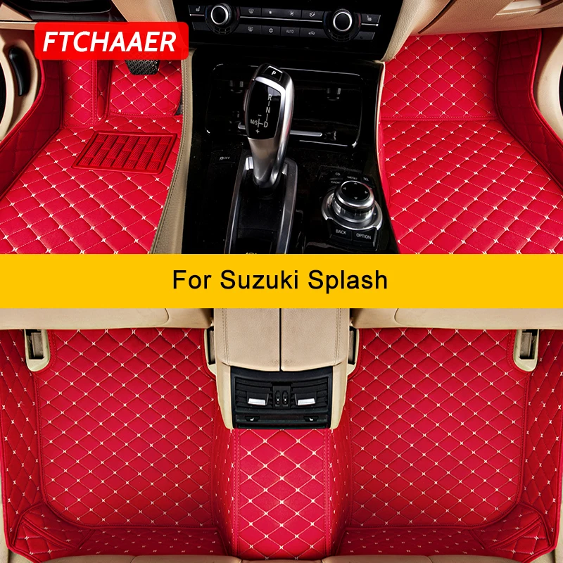 

Автомобильные коврики FTCHAAER на заказ для Suzuki Splash 2008-2022, автомобильные коврики, Аксессуары для ног