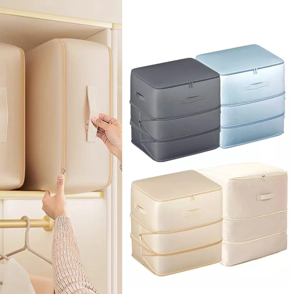 Self Organizer Duvet Storage Bag Foldable for Blankets Bedding Moving Traveling