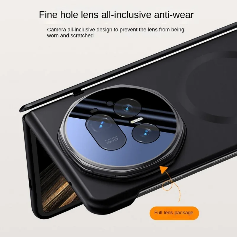 Luxury Wireless Charging Rugged Protective Case with HD Tempered Glass Screen Film and Lens Bracket