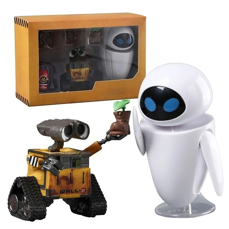 Wall E & EVE PVC Action Figure Collectible Model Toy 2-pack