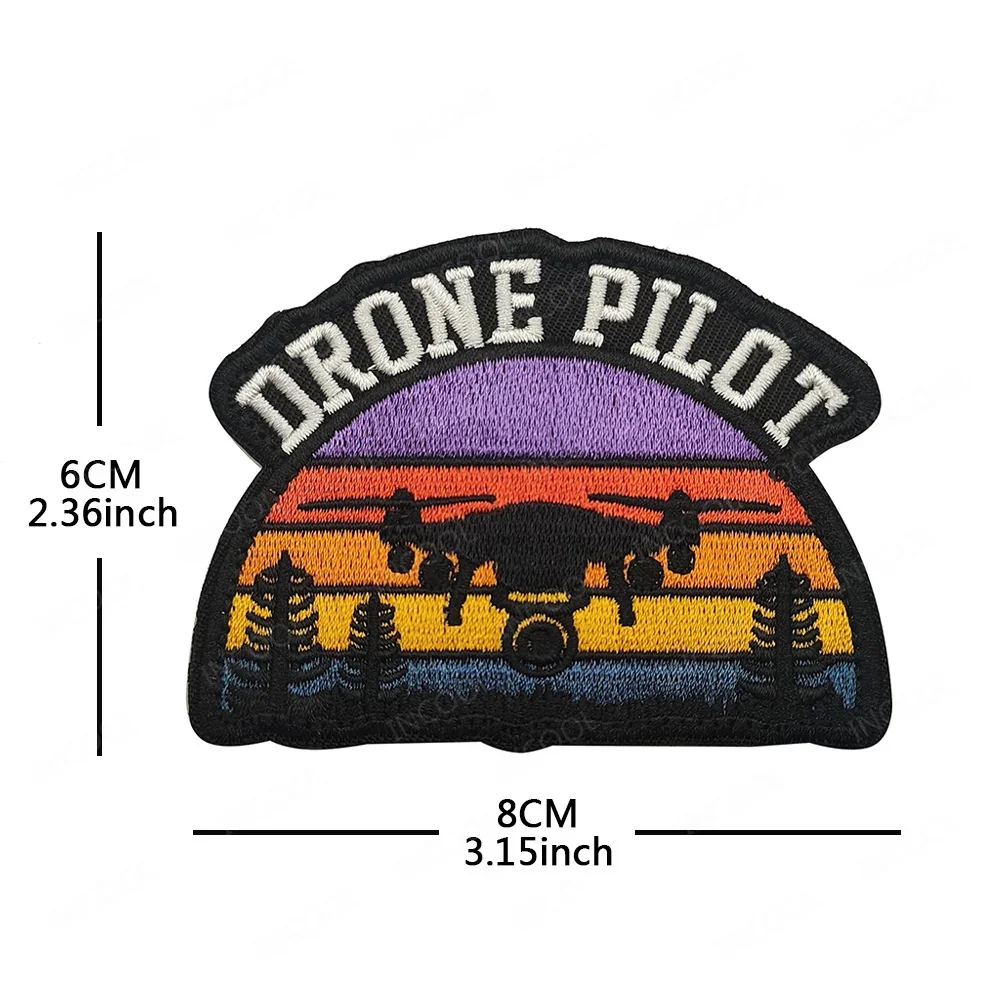 수 놓은 패치 UAV Trust Me 드론 파일럿 장식 완장 전술 배지 배낭 자켓 의류 액세서리 용 아플리케