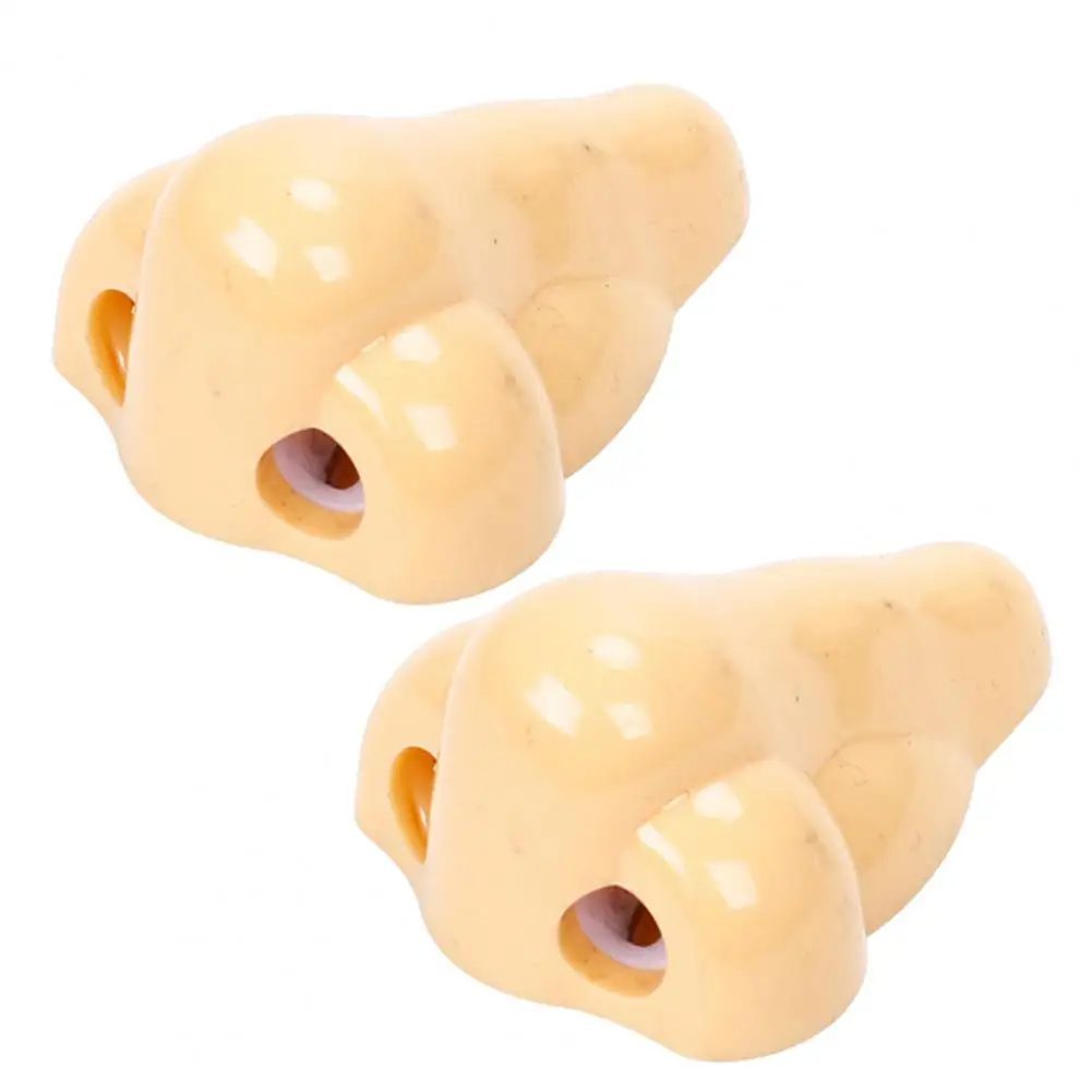 2Pcs 재미 있은 코 연필깎이 현실적인 모양의 컴팩트 사이즈 휴대용 참신한 펜..