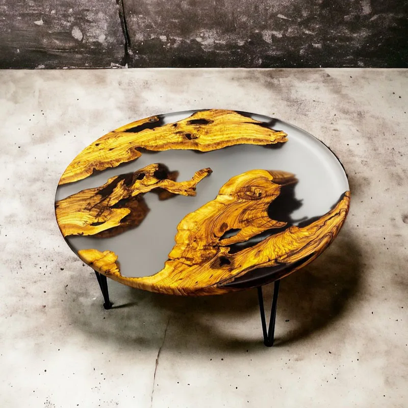 Silicone Mold 60cm Ocean Big Round rectangle Table Resin Mold Oversize Round Table Ornaments River Silicone Mold Resin Casting Making silicone mold