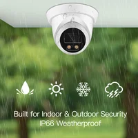 Nouvelle camera video surveillance extérieure IP POE hd 8MP 4K, grand Angle de 2.8mm, H.265, Vision nocturne couleur ia 3