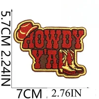 Hemp Rope Embroidered Patch – Western Bounty Hunter Cow Head Iron-On Cloth Sticker for Denim, Bags & DIY Decoration - Image 3