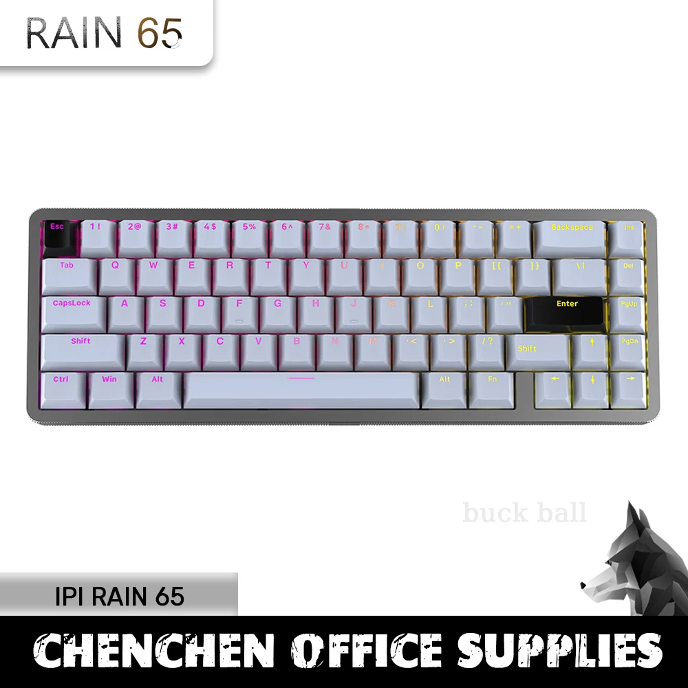 

Клавиатура металлическая алюминиевая с магнитным переключателем и Rgb-подсветкой