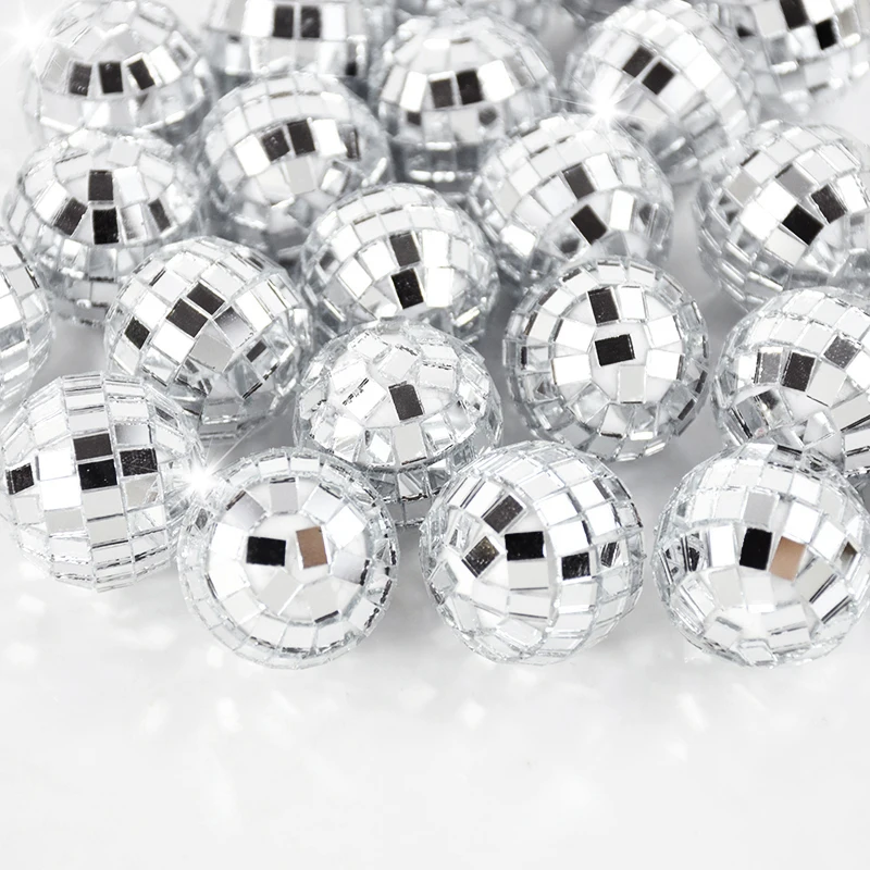 12/24 Stücke 3 cm Discokugel Cupcake Picks Spiegelkugel Kuchen Topper 70er Jahre Disco Party Dekoration Hochzeit Geburtstag Kuchen Dekor Zubehör – Detail 6