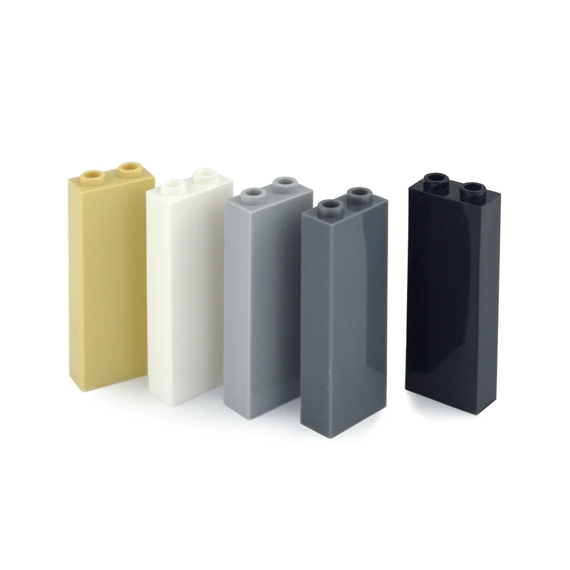 DIY Building Blocks Thick Bricks 1x2x5 1x1x5 Dots Educational Creative Plastic Toys for Children Compatible Leduo 2453 2454