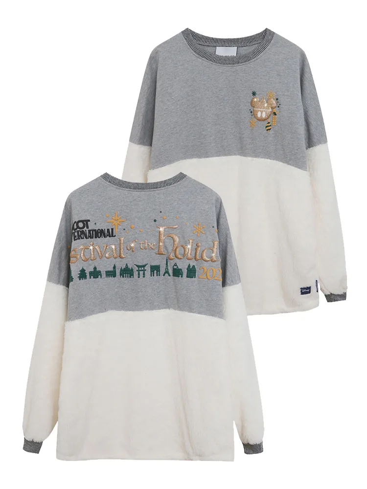 thumbnail image 1 of Disney-Sudadera con estampado de los años de las maravillas para mujer, Jersey holgado con cuello redondo, suéter Unisex para parejas, 100th Anniversary Wish, 100, 1 of 3