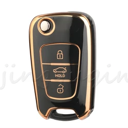 Premium TPU Auto Key Shell Case for Select KIA and Hyundai Models (Black)