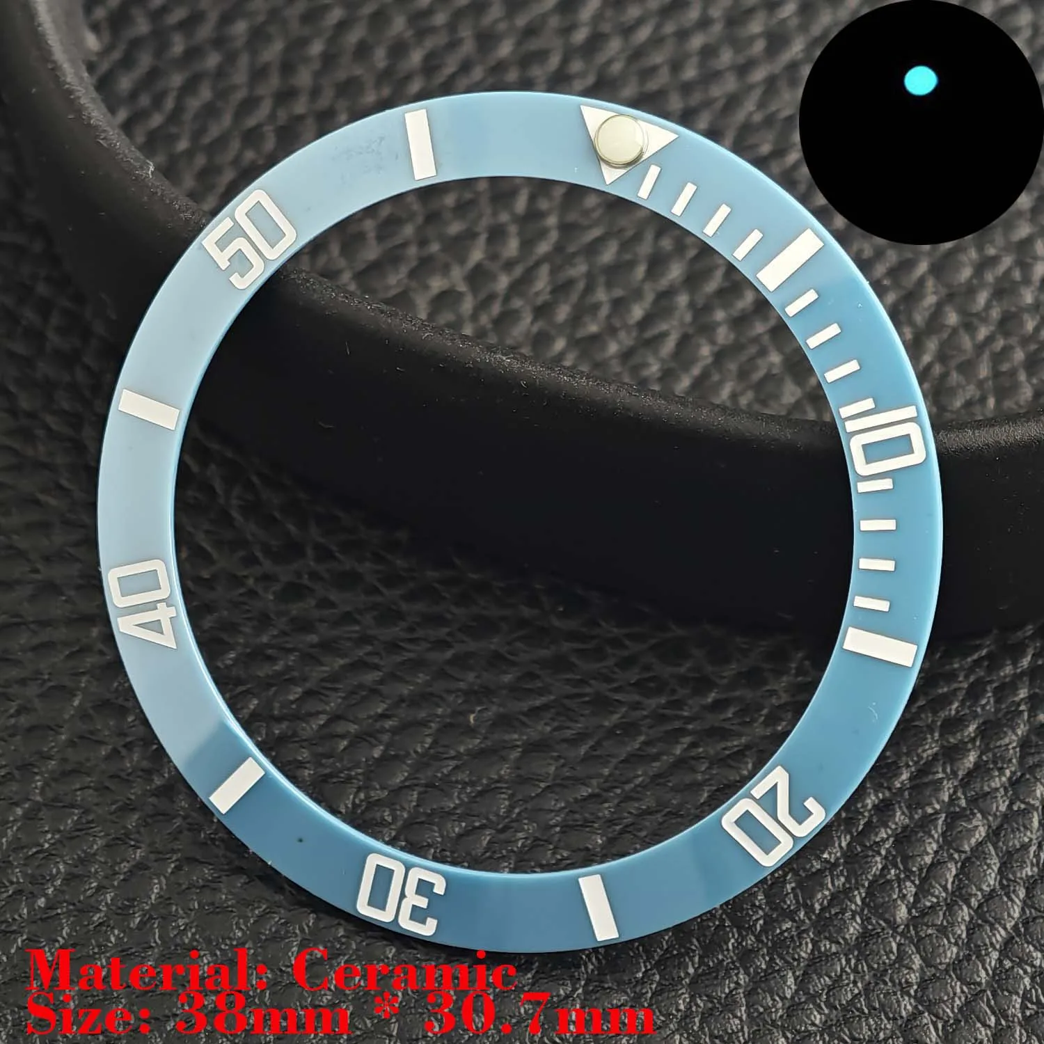 Ceramic Luminous Bezel Insert for Men's Watch - Premium Replacement Accessory