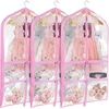 3PCS Clear PVC Dance Costume Bags for Kids 40-Inch Hanging Garment Bags Suitable for Dance Competitions And Suit Storage 2