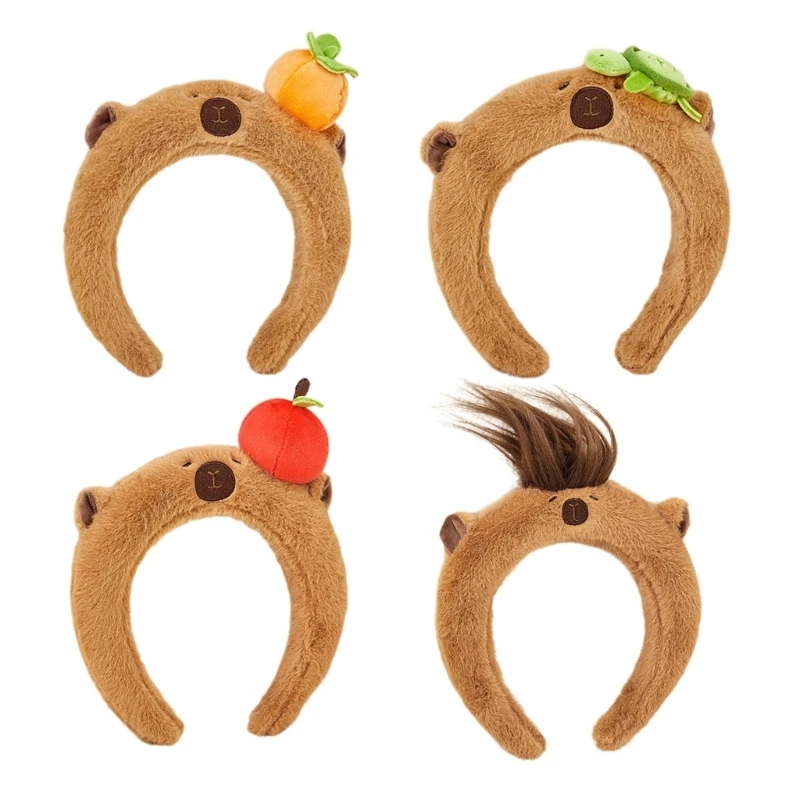 

A2ES Sweet Christmas Live Broadcast Hairband Women Students Photography Hairband Cartoon Capybara Cosplay Headbands