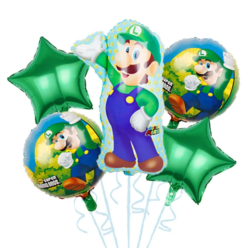 Ensemble de ballons Super Mario - 60x44cm - Ballon aluminium - Super Mario  - Luigi 