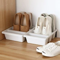 Simple Modern Nordic Style Vertical Economy Slippers Rack Space Organizer Plastic Shoe Cabinet Home Hotel Shoes Holder Storage 5