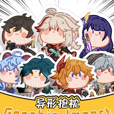 

Game Genshin Impact Tartaglia Xiao Hutao Ganyu Eula Lawrence Keqing Plush Stuffed Dolls Pillow Bed Cushion Cosplay Xmas Gift