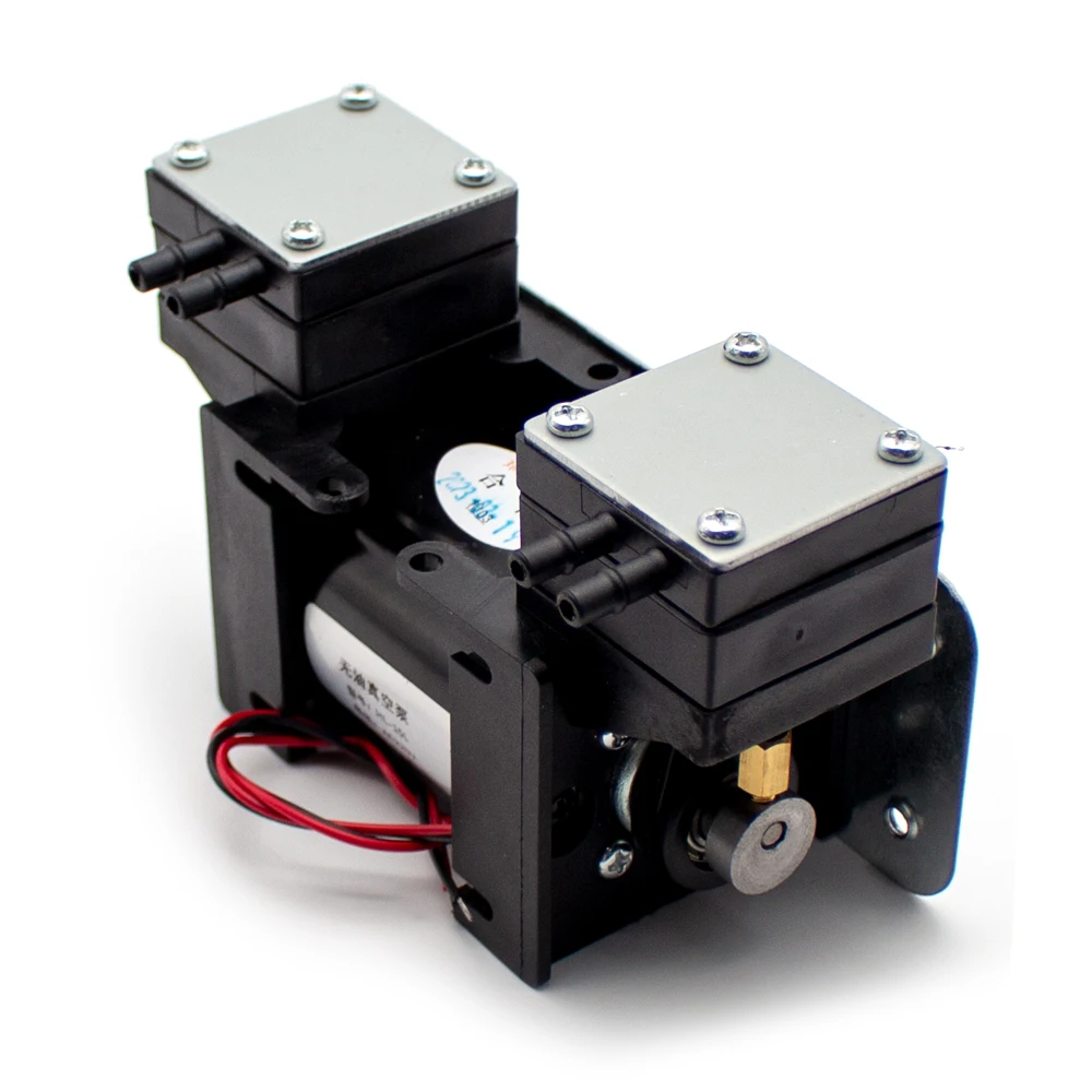 

12V/220V High Positive Negative Pressure Vacuum Pump Large Flow Beauty Instrument Mute Double Head Diaphragm Pump Micro Air Pump