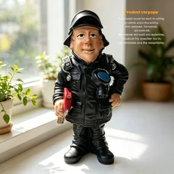 Firefighter Resin Figurine - Hand - Painted Cartoon Statue, Collectible Home Decor Sculpture - 4XL (HX30366 firefighter)