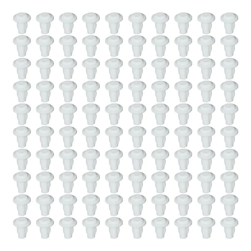 100Pcs Table Furniture Embedded Bumper Silicone Hole Plugs NonSlip Bumper Feet Pads Cabinet Door Grippers Enduring