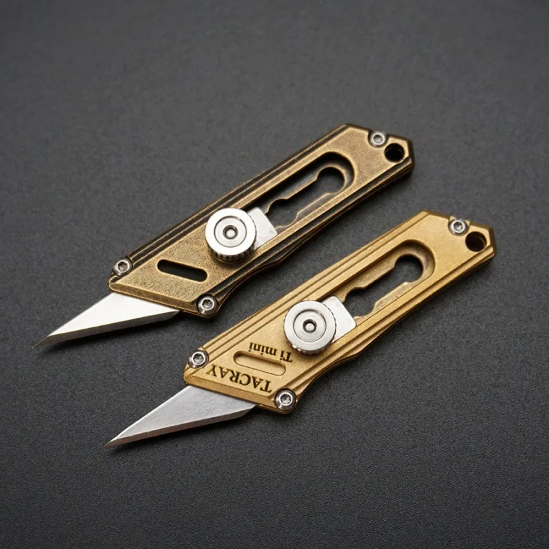 DIY Leather Craft Tool Double Bearing Swivel Knife Non-Adjustable Vintage  Brass Color With Steel Knife Blade - AliExpress