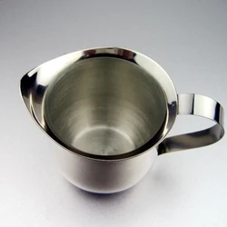Deluxe Stainless Steel Milk Frothing Pitcher for Barista-Style Coffee Creations (240ml   7oz)