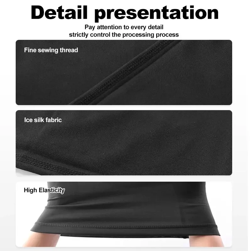 Cycling Face Mask Ice Silk Sweat-Absorbing Breathable Fishing Training Sport UV Face Scarf Neck Gaiter Summer Face Bandana