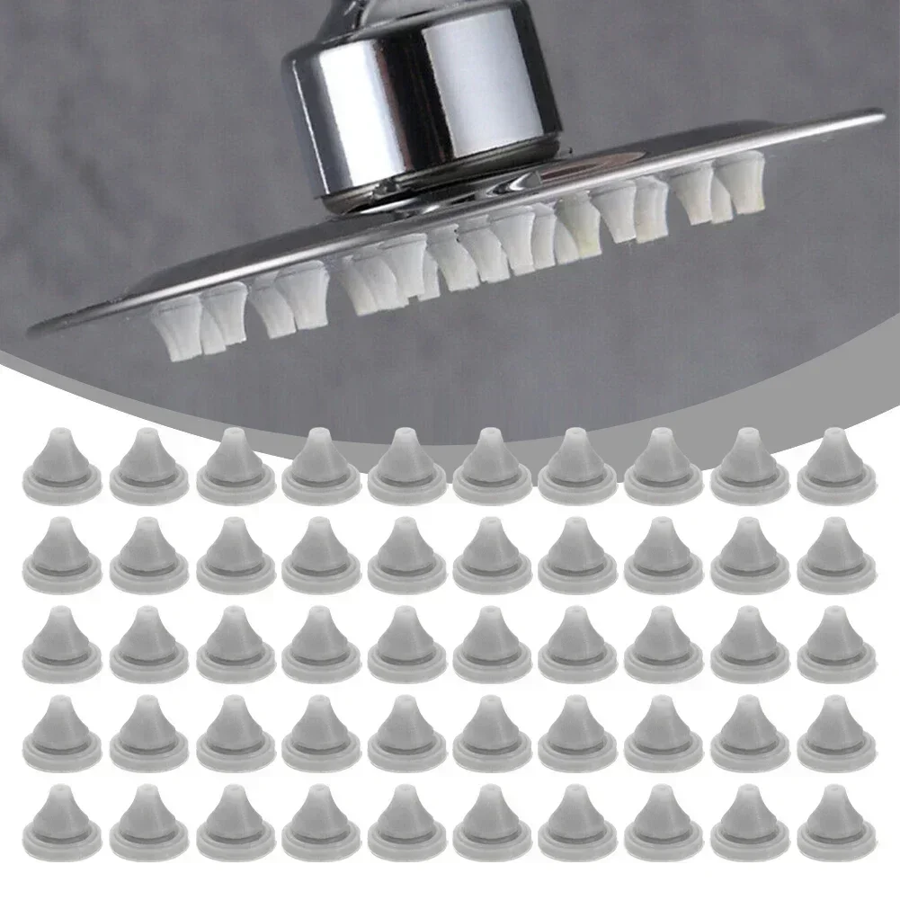 Replacement Shower Head Nozzles Universal Compatibility For 4mm Opening Size Shower Head Replace Parts Silicone shower head nozzles