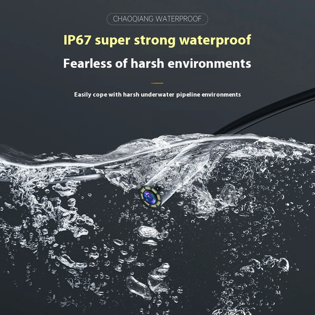 스크린이 있는 단일 산업용 내시경 카메라 휴대용 자동차 테스터 조절 가능한 라이트 파이프 하수구 카메라 실린더 배수관용