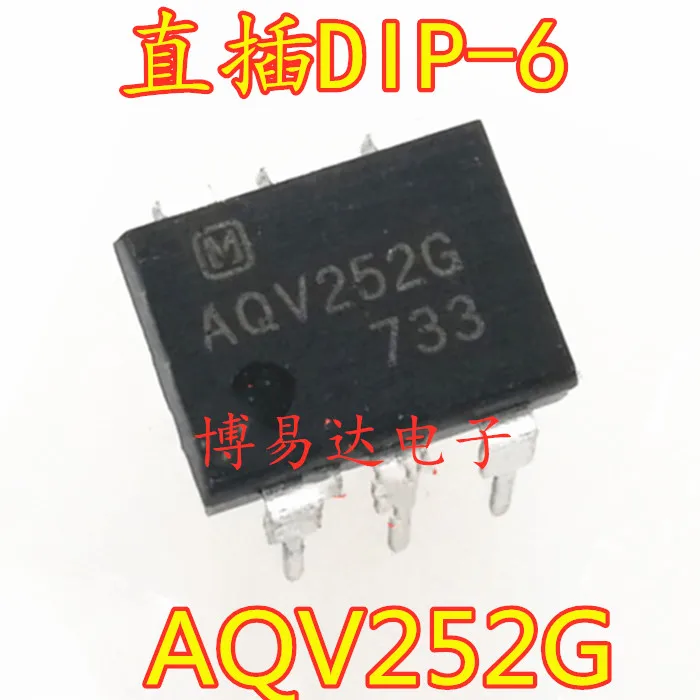 

(10 шт./лот) AQV252 AQV252G DIP-6 ic оригинал, искусство. Power IC