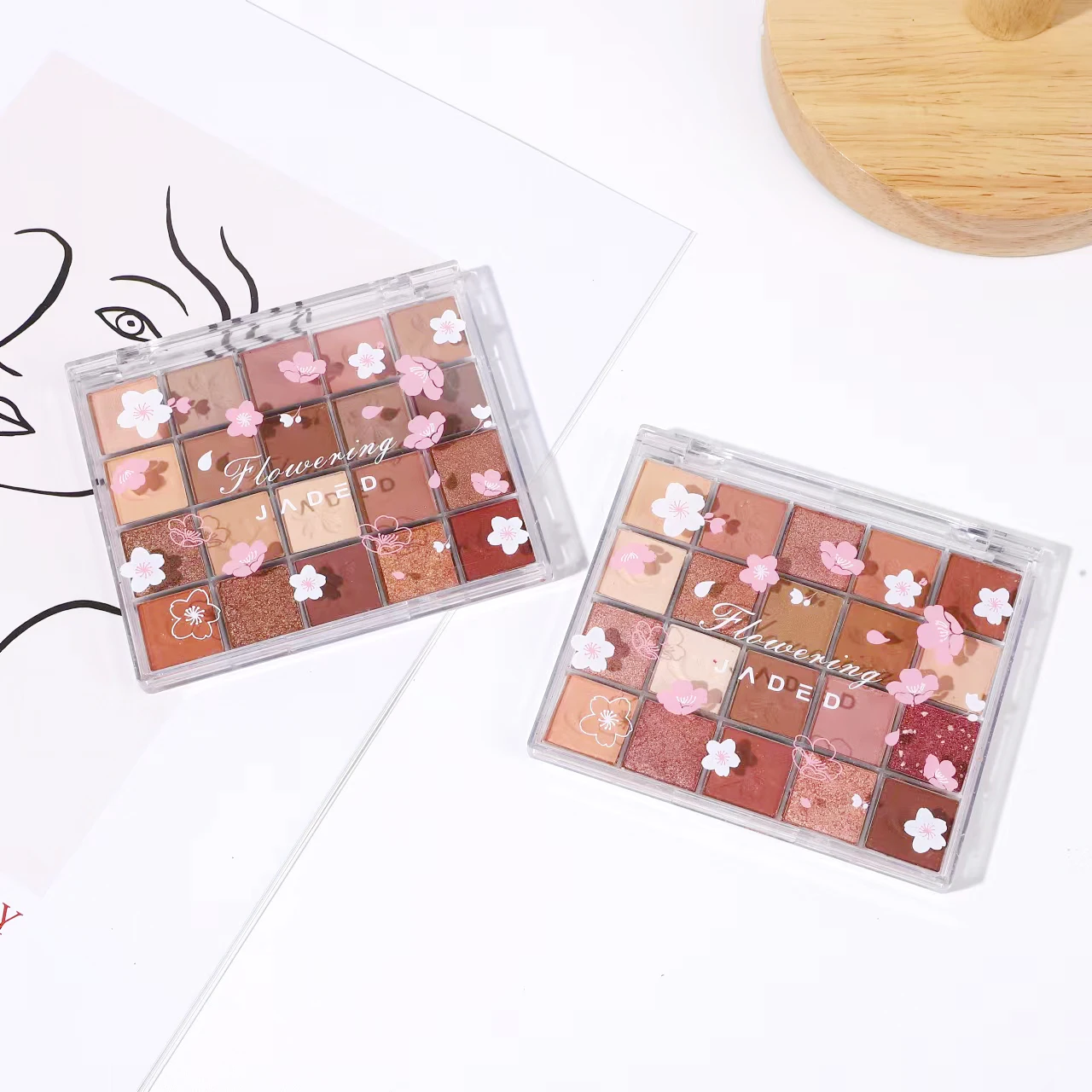 1piece Eyeshadow Palette Eve Shine 20 Colors Eyeshadow Waterproof Makeup Pearlescent Matte Large Earthy Color Palette Makeup