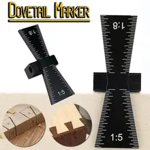 

Dovetail Marker Aluminum Alloy Wood Joints Gauge Dovetail Jig Guide Tool 1:5 & 1:8 Slopes Scriber Template For Woodworking