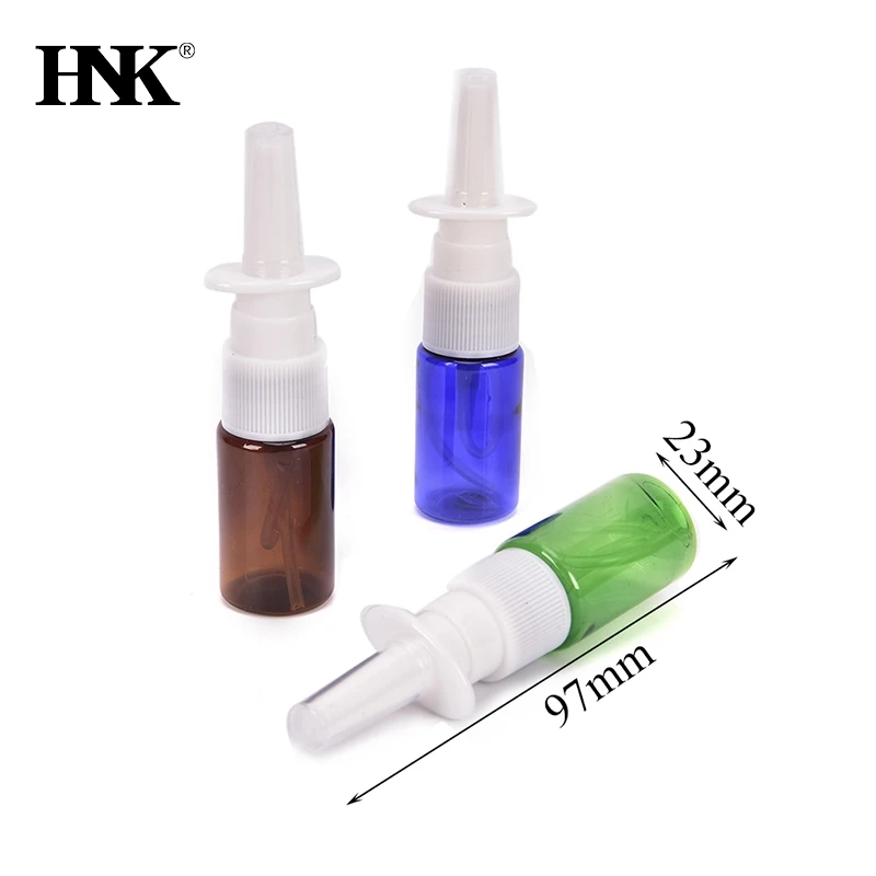 

10ml Empty Bottle Plastic Nasal Spray Bottles Pump Sprayer Mist Nose Spray Refillable Bottles For Medical