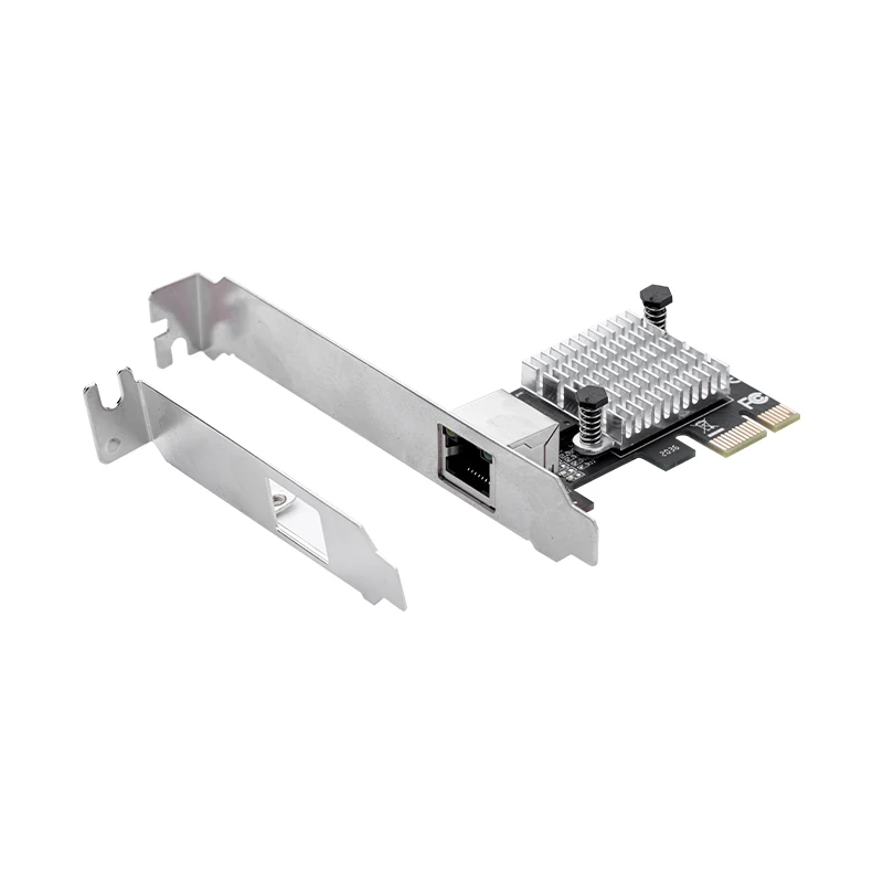 2.5G PCI Express 네트워크 카드 기가비트 이더넷 네트워크 어댑터 1 포트 2500Mbps PCIE RJ45 LAN 컨트롤러, RTL8125B 칩 데스크탑용