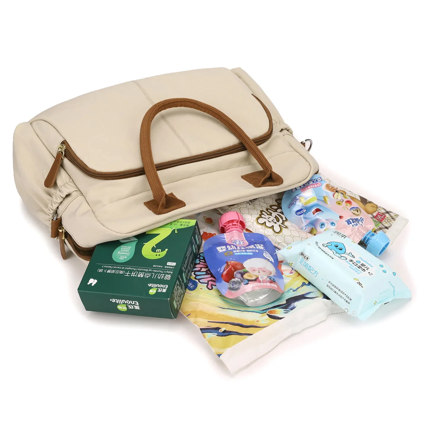 Mommy Diaper Bag Large Capacity Organizer For Baby Diapersr Stroller Hanging Bags Maternity Women Fashion Tote Lightweight Gifts