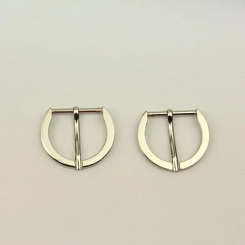 30Pcs 30mm Half Metal Pin Buckle Bags Strap Adjuster Belt Buckles Shoes Webbing Slider Hook DIY Decor Clasp Accessories