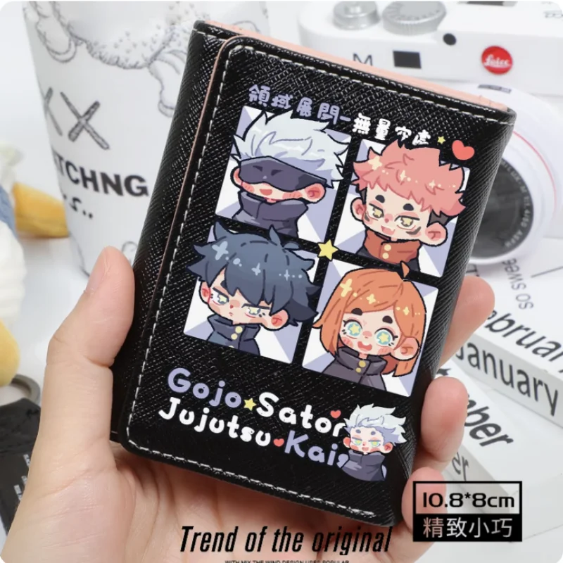 Anime Jujutsu Kaisen Satoru Gojo Fashion Wallets PU Purse Card Holder Hasp Money Bag Cosplay Gift B044