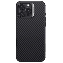 NILLKIN Aramid Fiber Weave & Light Artistry Case with Enhanced MagSafe and Shockproof Military Protection - iPhone 16 Pro Max (Silver)