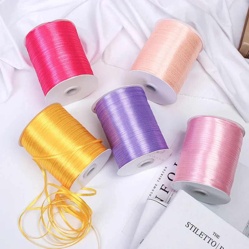 Luxurious 10m White Silk Satin Ribbon for Gift Wrapping & Special Occasions