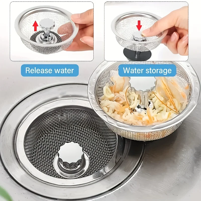Stainless steel kitchen sink universal kitchen waste filter screen, sewer sink filter leak screen, filter residue filter screen Stainless steel kitchen sink universal kitchen waste filter screen, sewer sink filter leak screen, filter residue filter screen