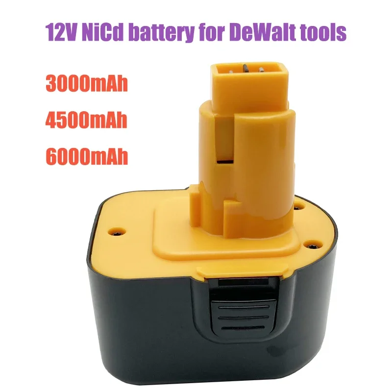 

12V 3Ah 4.5Ah 6Ah NiCd battery for DeWalt tools DE9074 DC9071 DE9037 DE9071 DE9075 DW9071 DW9072 DC727 DC756 DC980 DC981DW05
